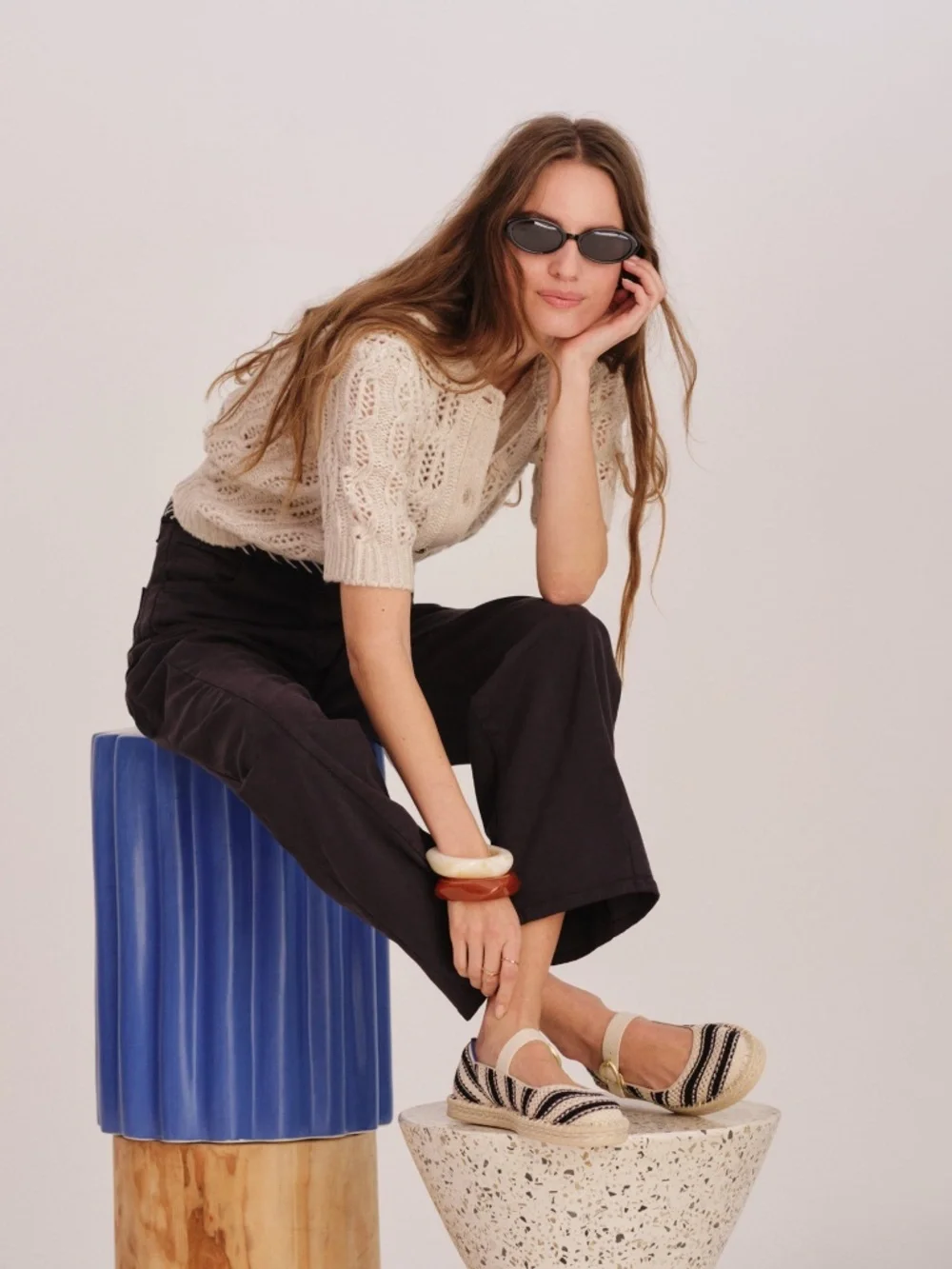 Rothy's The Espadrille Mary Jane - Compass Stripe Size 6
